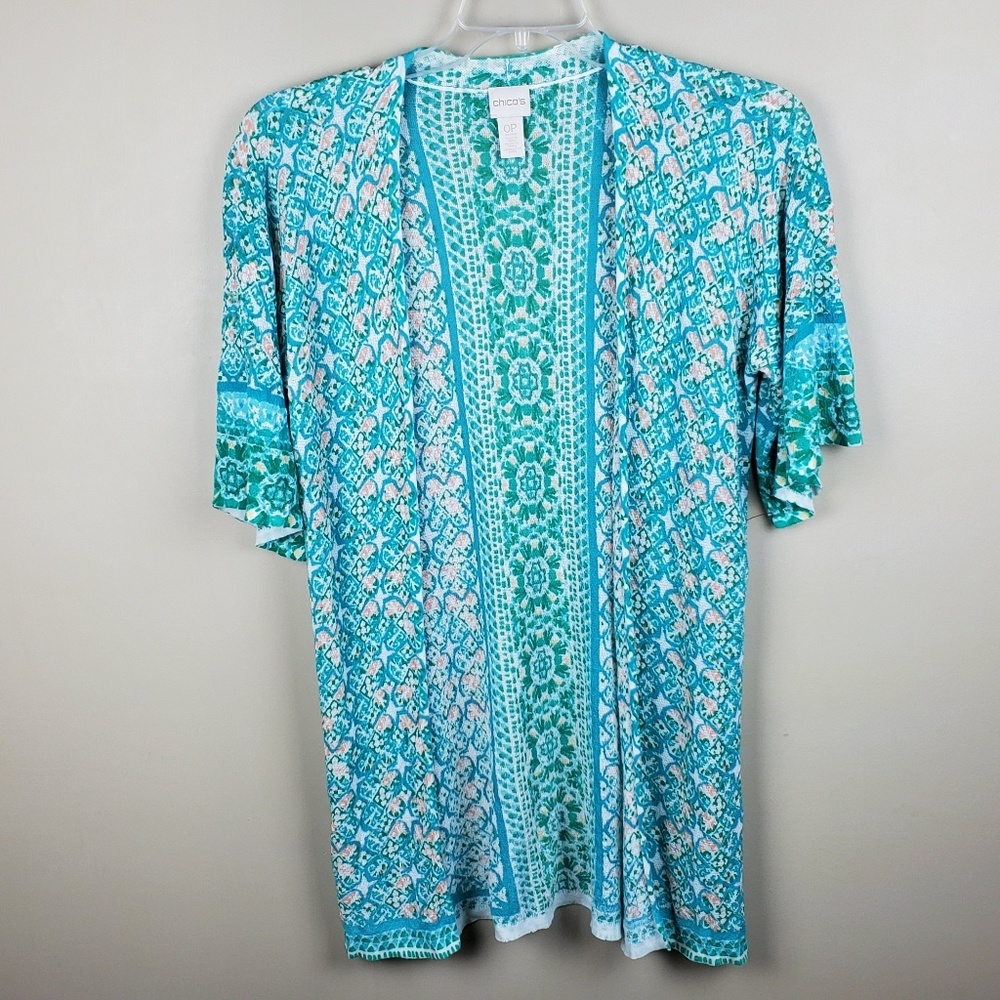 Chico's Colorful Open Cardigan - XS(0)